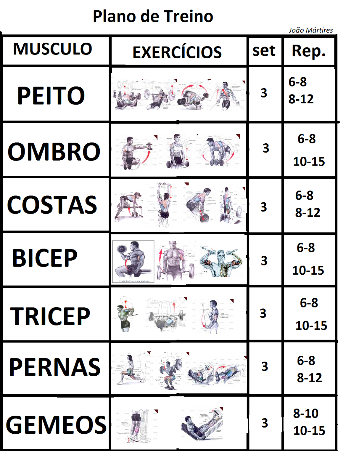melhor programa de treino para hipertrofia